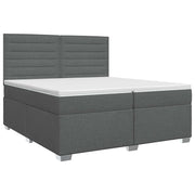 Boxspringbed met matras 200x200 cm donkergrijs