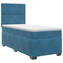 Boxspringbed met matras Blauw 80 x 200 cm Fluweel