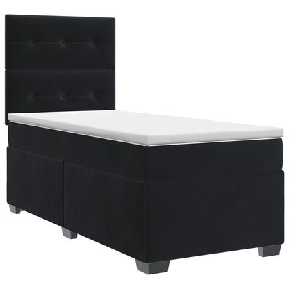 Boxspringbed met matras Zwart 80 x 200 cm Fluweel