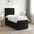 Boxspringbed met matras Zwart 100 x 200 cm Fluweel