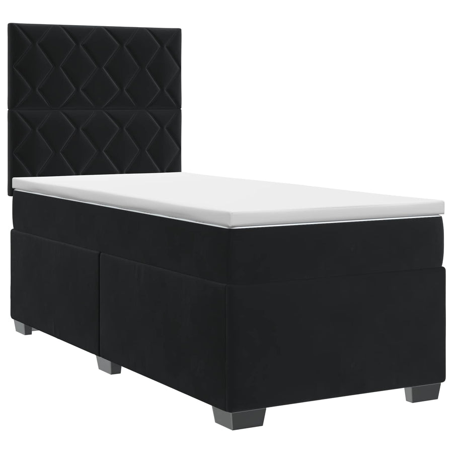 Boxspringbed met matras Zwart 80 x 200 cm Fluweel