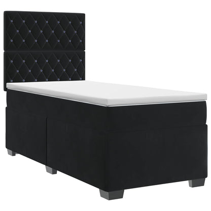 Boxspringbed met matras Zwart 100 x 200 cm Fluweel