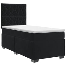Boxspringbed met matras Zwart 100 x 200 cm Fluweel