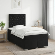 Boxspringbed met matras Zwart 120 x 190 cm Fluweel