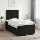 Boxspringbed met matras 120x200 cm zwart fluweel