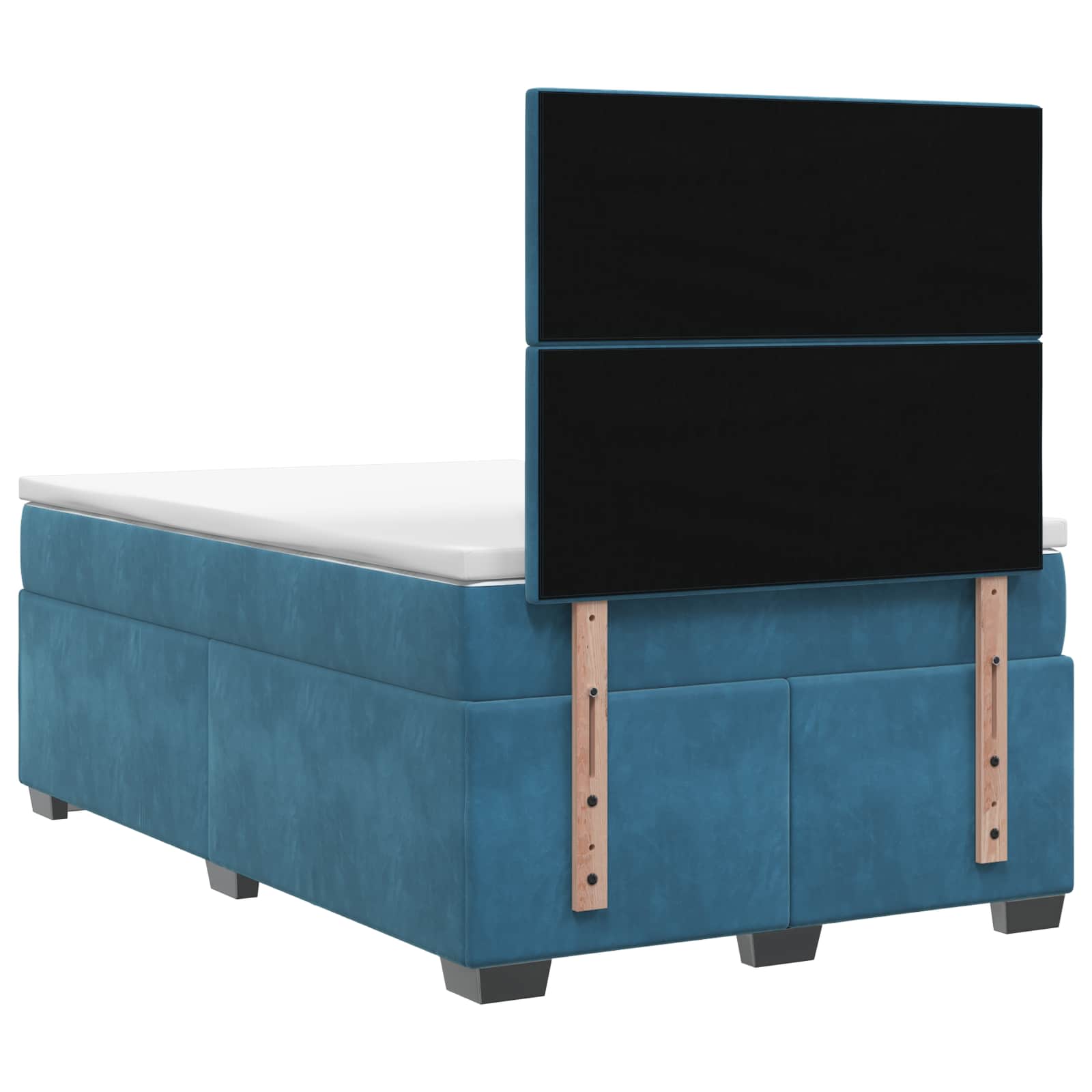 Boxspringbed met matras Blauw 120 x 190 cm Fluweel