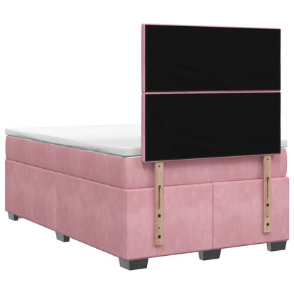 Boxspringbed met matras Roze 120 x 190 cm Fluweel