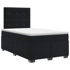 Boxspringbed met matras Zwart 120 x 190 cm Fluweel