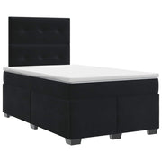Boxspringbed met matras 120x190 cm zwart fluweel