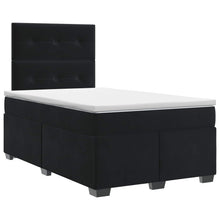 Boxspringbed met matras Zwart 120 x 190 cm Fluweel