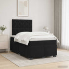 Boxspringbed met matras Zwart 120 x 190 cm Fluweel