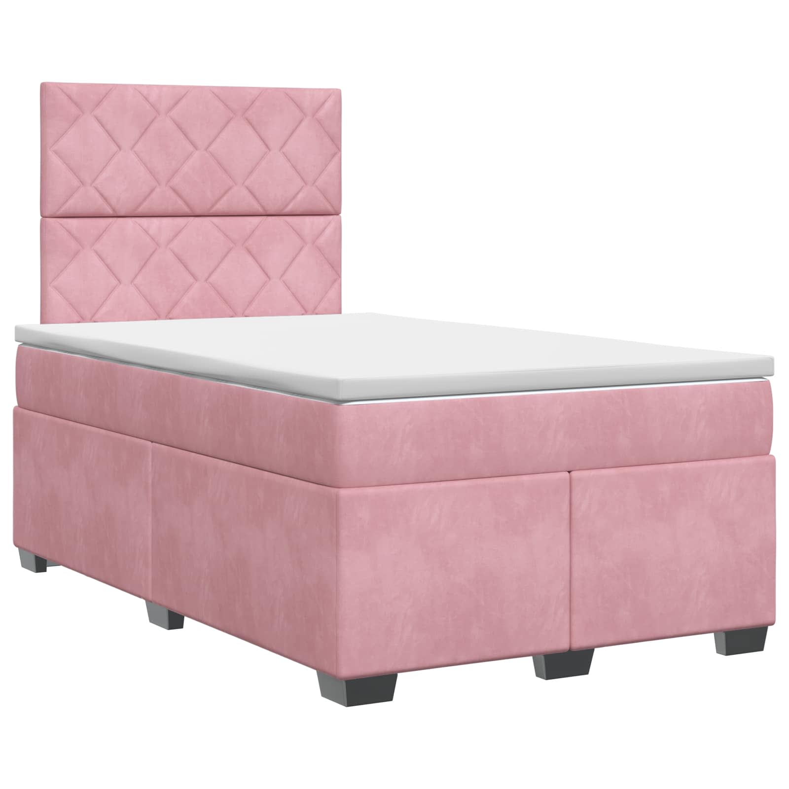 Boxspringbed met matras Roze 120 x 190 cm Fluweel