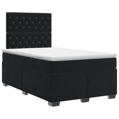 Boxspringbed met matras Zwart 120 x 200 cm Fluweel