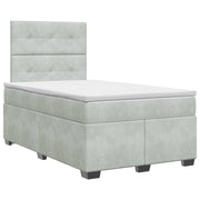 Boxspringbed met matras lichtgrijs 120x200 cm