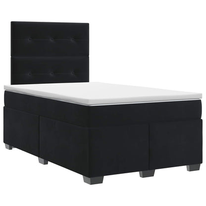 Boxspringbed met matras Zwart 120 x 200 cm Fluweel