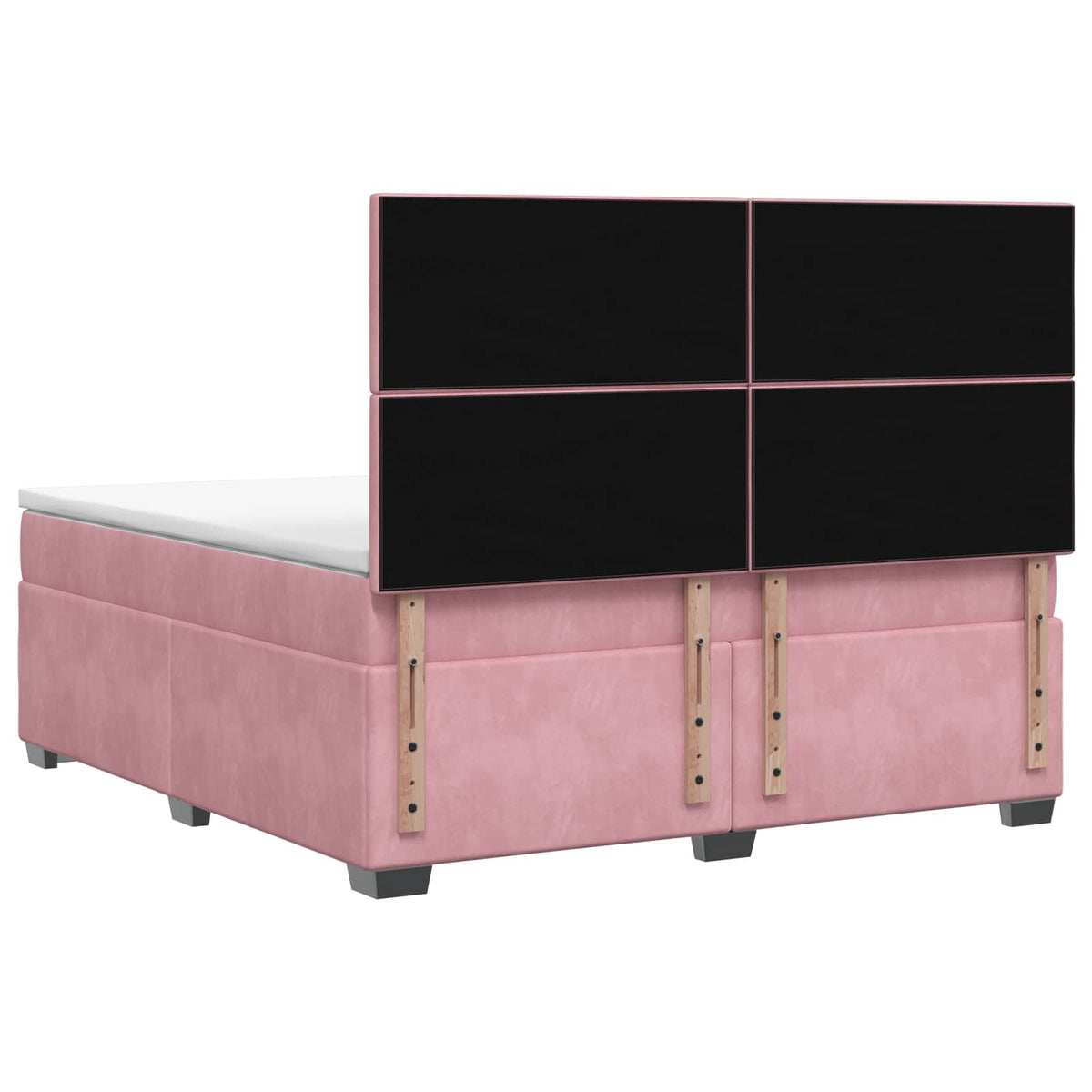 Boxspringbed met matras Roze 140 x 200 cm Fluweel