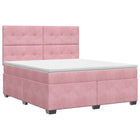 Boxspringbed met matras Roze 140 x 200 cm Fluweel