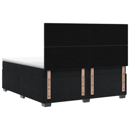 Boxspringbed met matras Zwart 140 x 200 cm Fluweel