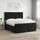 Boxspringbed met matras Zwart 160 x 200 cm Fluweel