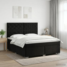 Boxspringbed met matras Zwart 140 x 190 cm Fluweel