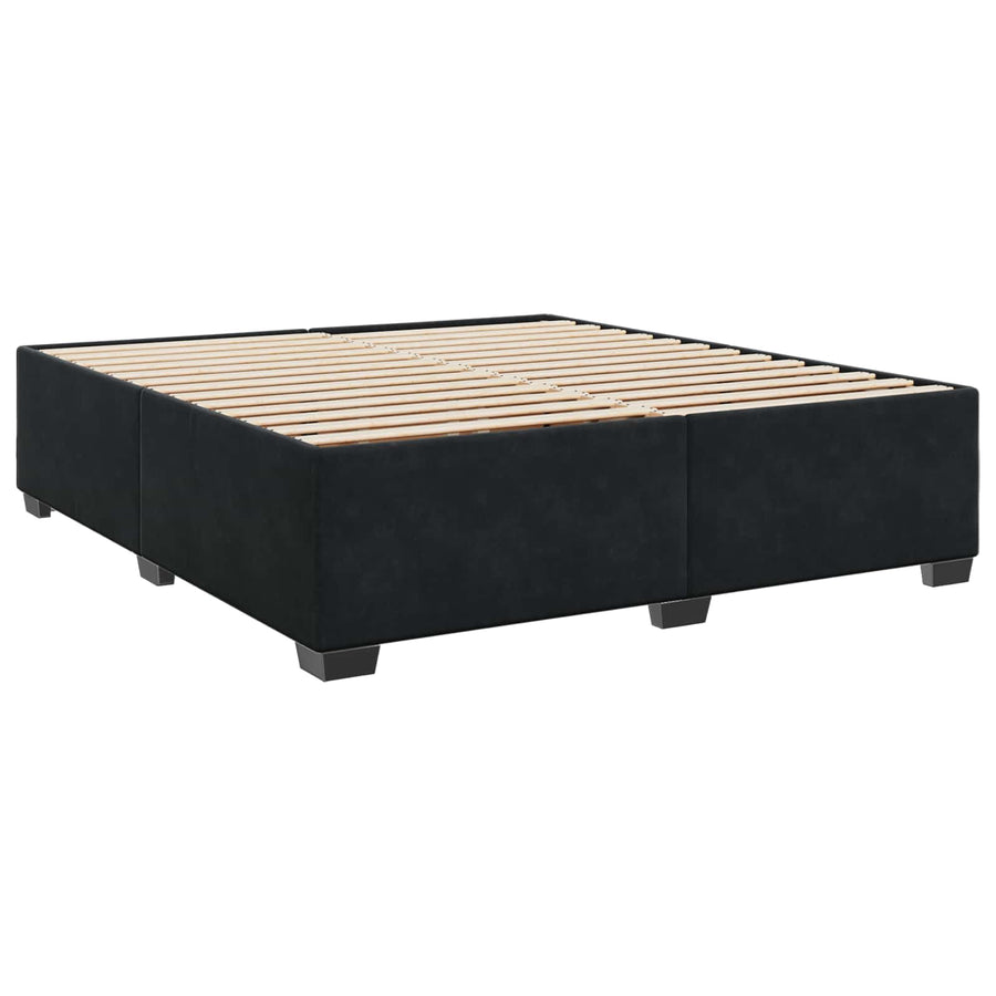 Boxspringbed met matras Zwart 180 x 200 cm Fluweel