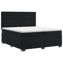 Boxspringbed met matras Zwart 200 x 200 cm Fluweel