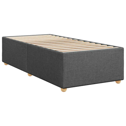 Boxspringbed met matras Donkergrijs 80 x 200 cm Stof