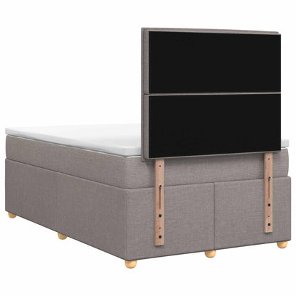 Boxspringbed met matras met hoofdeinde Taupe 120 x 190 cm Stof