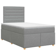 Boxspringbed met matras lichtgrijs 120x200 cm