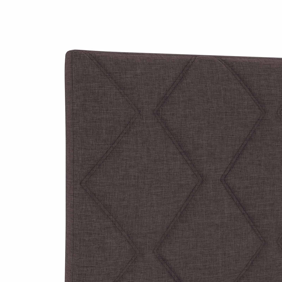 Boxspringbed met matras Donkerbruin 120 x 200 cm Stof