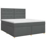 Boxspringbed met matras 140x200 cm donkergrijs
