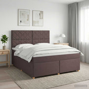 Boxspringbed 180x200 cm donkerbruin