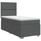 Boxspringbed 80x200 cm donkergrijs