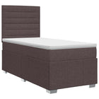 Boxspringbed 90x200 cm donkerbruin