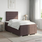 Boxspringbed met matras 120 x 190 cm donkerbruin