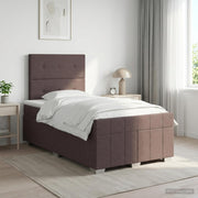Boxspringbed met matras 120 x 190 cm donkerbruin