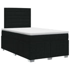 Boxspringbed 120x200 cm zwart met hoofdeinde