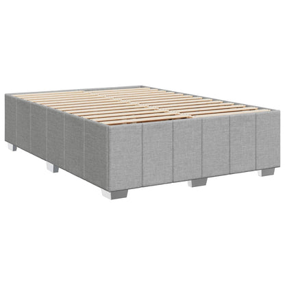 Boxspringbed met matras Lichtgrijs 140 x 190 cm Stof
