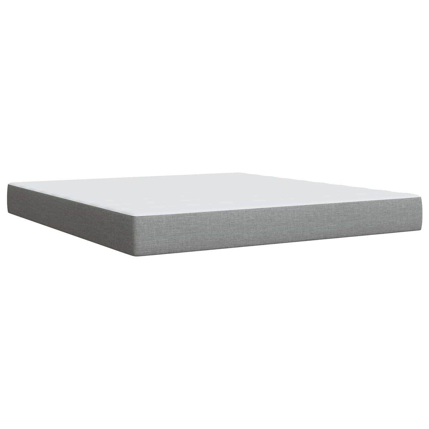 Boxspringbed met matras Lichtgrijs 140 x 190 cm Stof