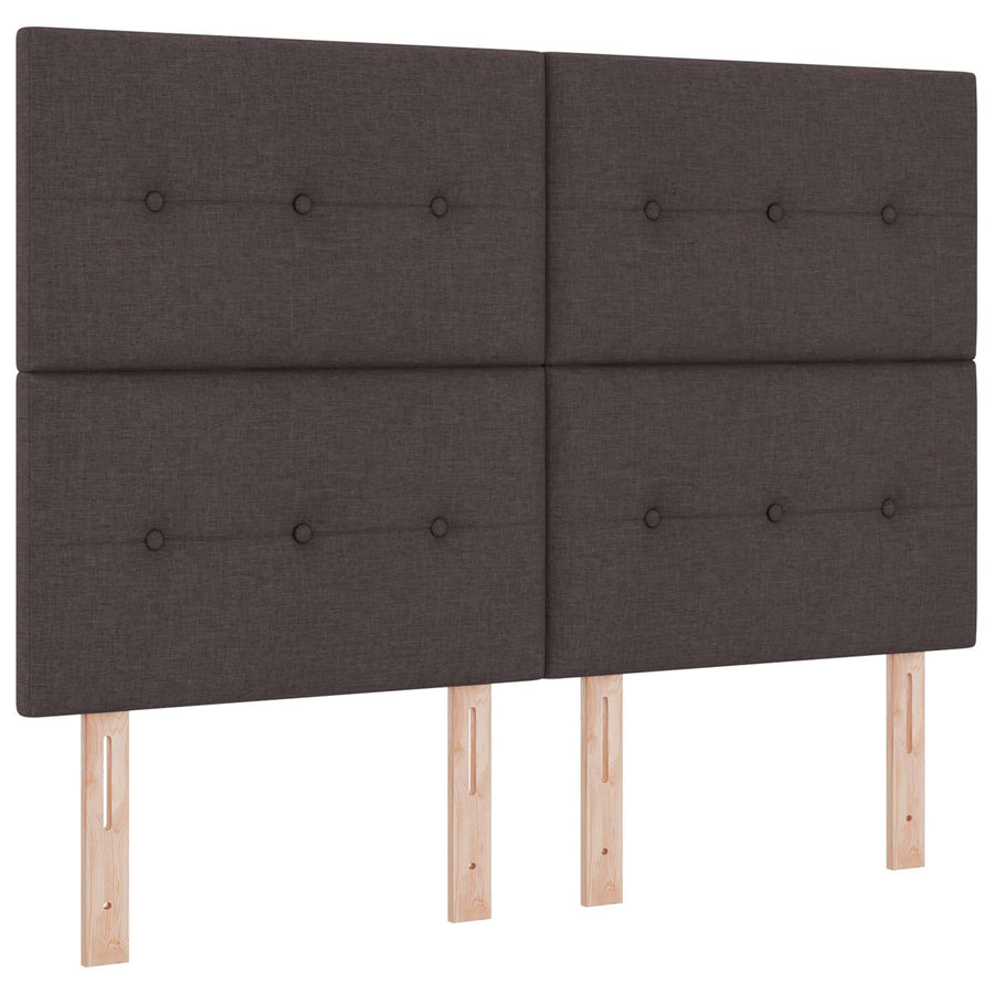 Boxspringbed met matras met hoofdeinde Taupe 160 x 200 cm Stof