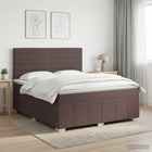Boxspringbed met matras 180x200 cm donkerbruin