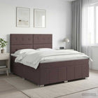Boxspringbed met matras 180x200 cm donkerbruin