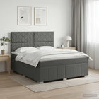 Boxspringbed 180x200 cm donkergrijs