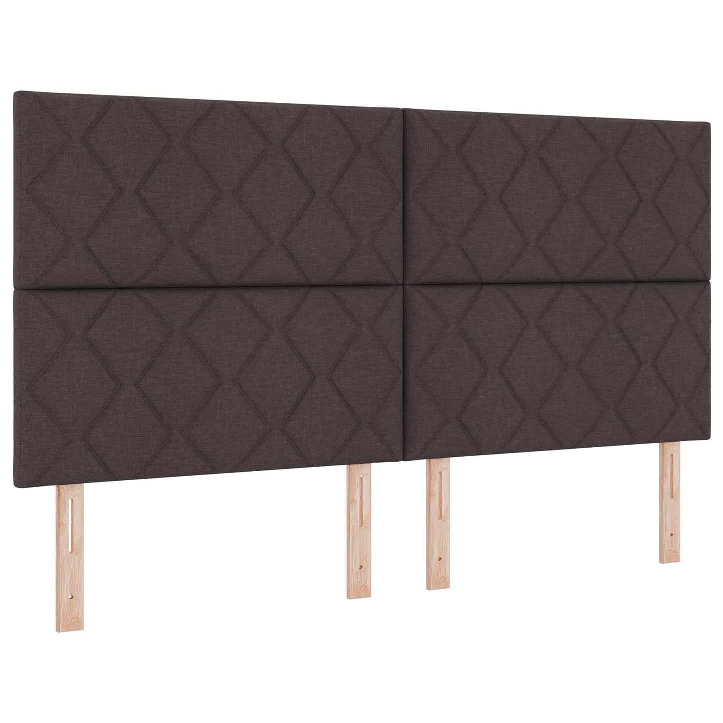 Boxspringbed met matras Donkerbruin 180 x 200 cm Stof