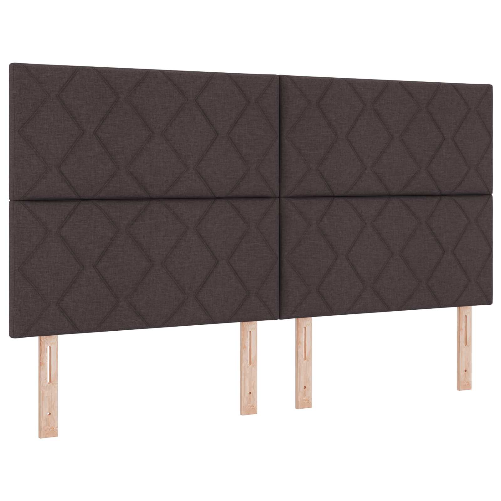 Boxspringbed met matras Donkerbruin 180 x 200 cm Stof