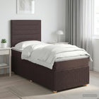 Boxspringbed 100x200 cm donkerbruin
