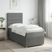 Boxspringbed 100x200 cm donkergrijs