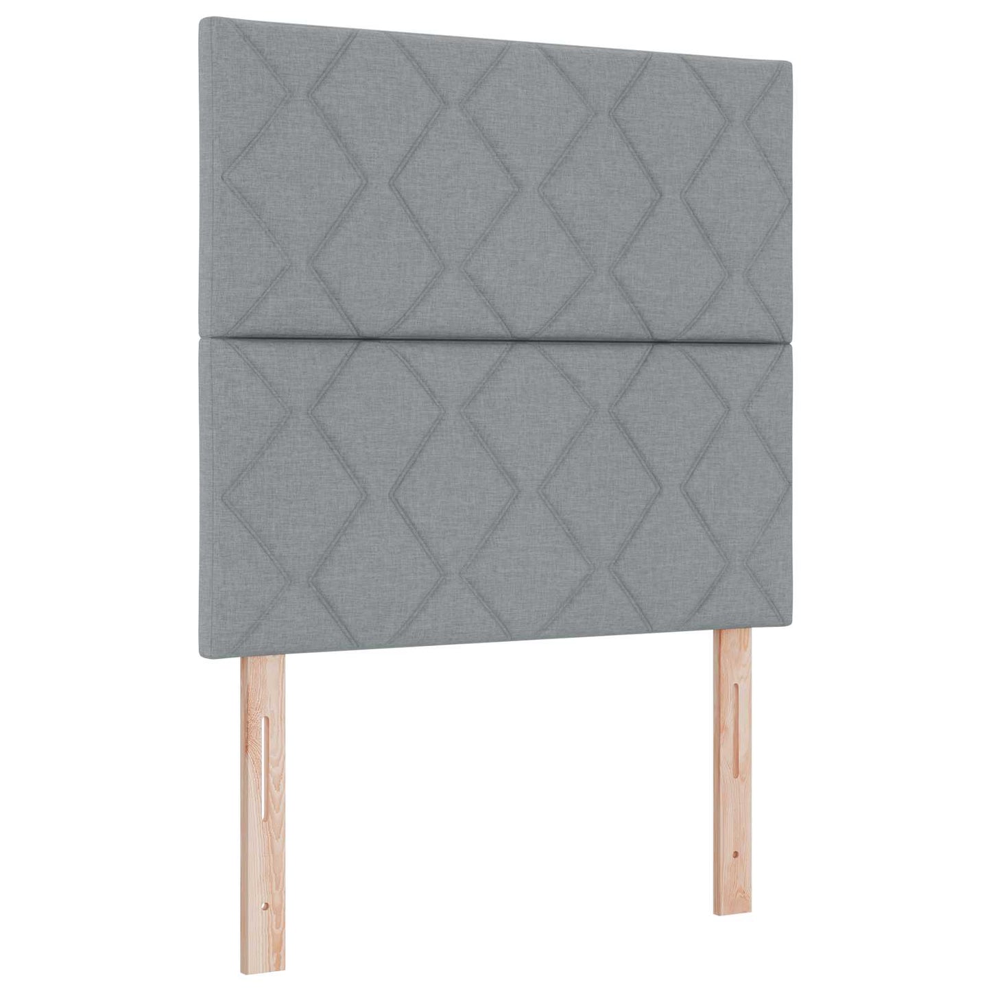 Boxspringbed met matras Lichtgrijs 80 x 200 cm Stof