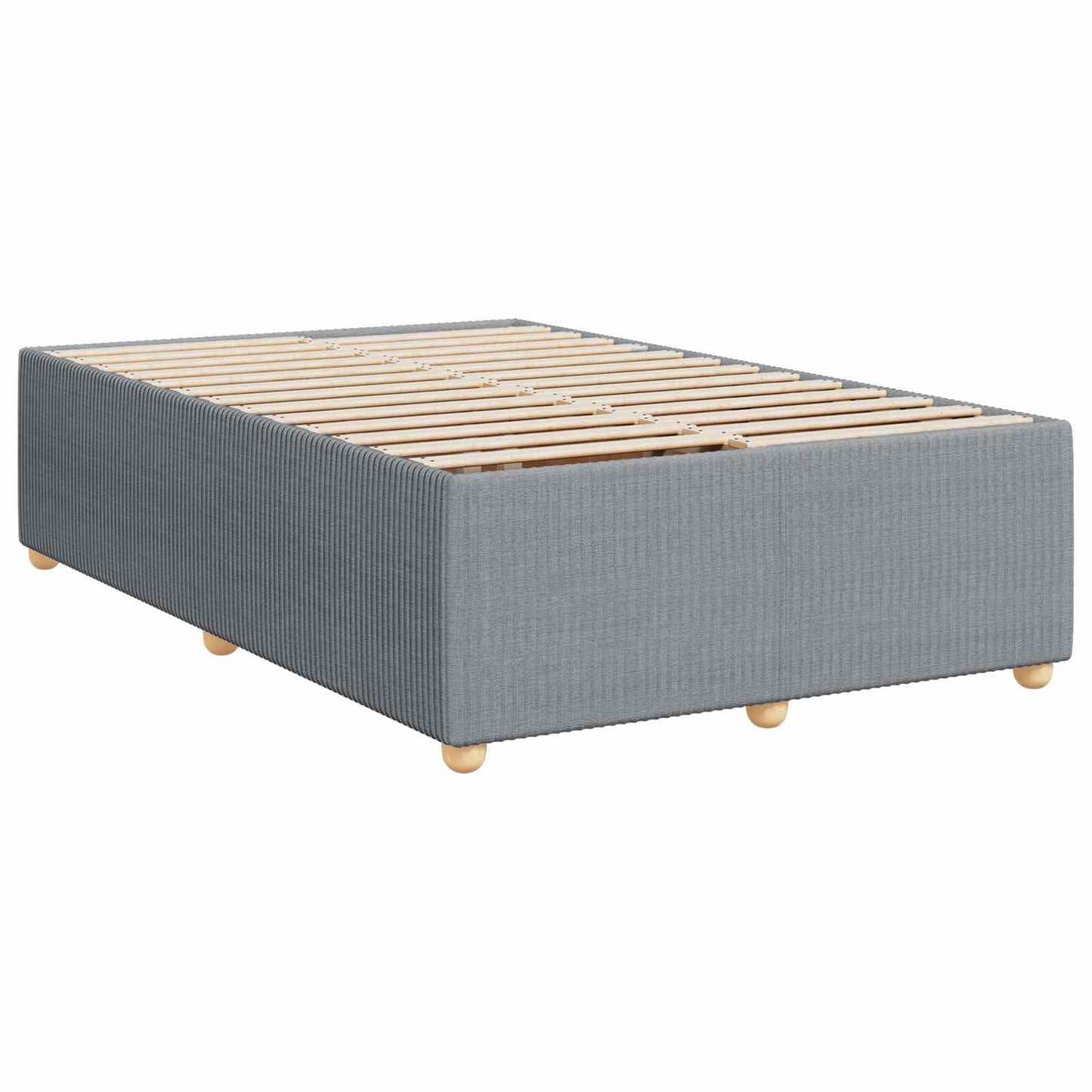 Boxspringbed met matras Lichtgrijs 80 x 200 cm Stof