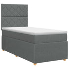 Boxspringbed 80x200 cm donkergrijs